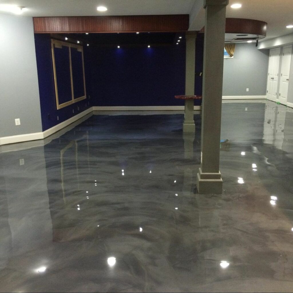 Residential basement flooring